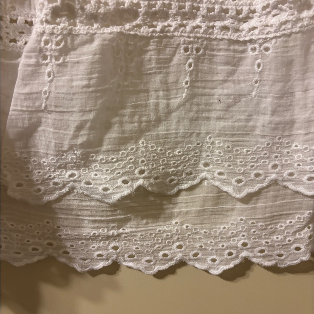 White Eyelet Blouse - Picture 5 of 6
